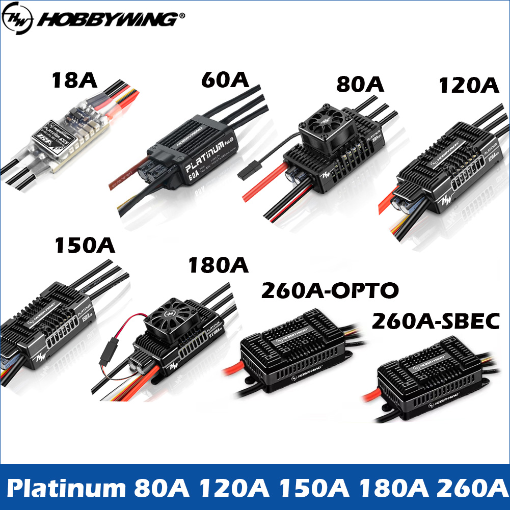 HOBBYWING Brushless ESC Platin - 6S Lipo Battery 22.2V 5000Mah 评论和价格