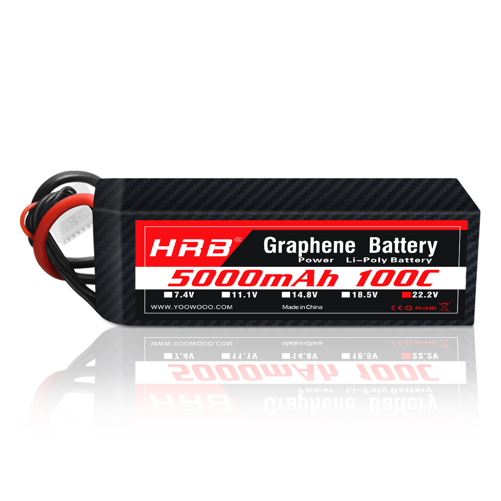 1PC HRB 22.2V Graphene Battery - 6S Lipo Battery 22.2V 5000Mah 评论和价格